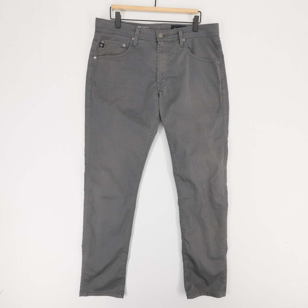 AG Adriano Goldschmied Tellis Pants Mens 34x34 Gray Modern Slim Stretch Five